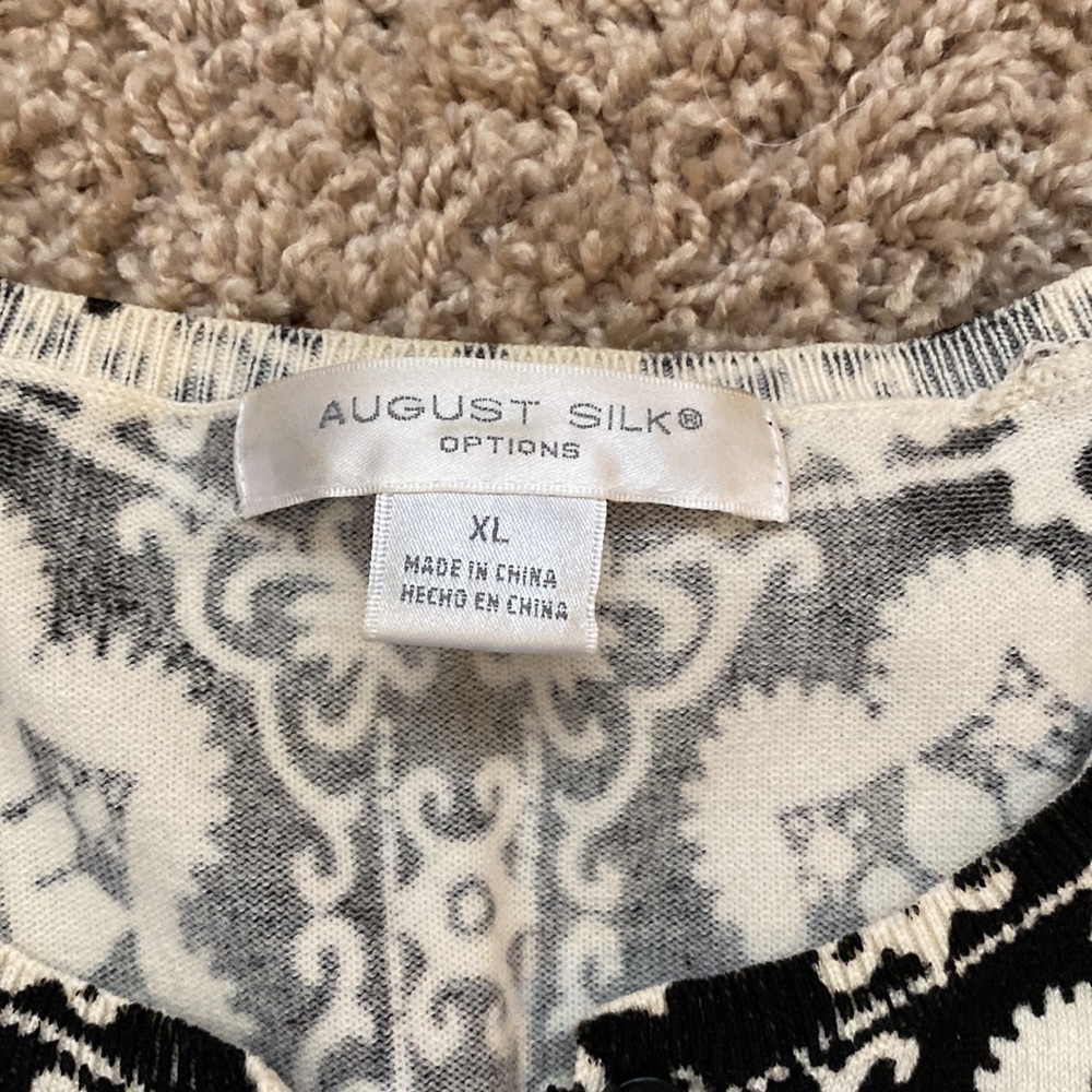 August Silk patterned cardigan - Picture 3 of 6